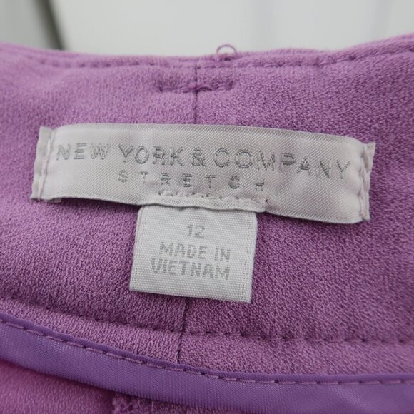 New York & Company Purple Capris Smart Casual - Picture 2 of 5